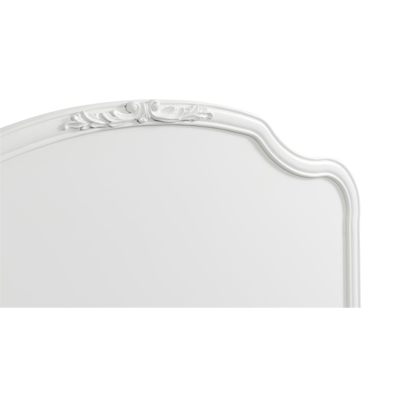 Bowery Hill Modern / Contemporary Twin Panel Bed in White Finish