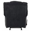 Bowery Hill Rocker Recliner in Slate Gray Polyester Chenile Fabric