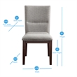 Bowery Hill Modern / Contemporary Beige Upholstered Side Chair