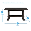 Bowery Hill Mango Dusky Cedar Brown Dining Set Rectangular Plank Effect 108