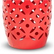 Bowery Hill Modern / Contemporary Red Metal Outdoor Side Table
