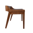 Bowery Hill Modern / Contemporary Dining Bench Chestnut Wire-Brush