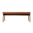 Bowery Hill Modern / Contemporary Dining Bench Chestnut Wire-Brush