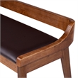 Bowery Hill Modern / Contemporary Dining Bench Chestnut Wire-Brush