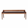 Bowery Hill Modern / Contemporary Dining Bench Chestnut Wire-Brush