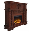 Bowery Hill Free-standing Rectangular Wooden Fireplace in Cherry