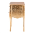 Bowery Hill Contemporary Gold Finished Wood 2-Drawer End Table