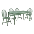 Bowery Hill Contemporary 5pc Wood Dining Set - Equestrian Green