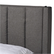 Bowery Hill Grey Fabric Full Size 3-Drawer Storage Platform Bed
