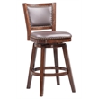 Bowery Hill Modern / Contemporary Swivel Bar Stool - Cappuccino