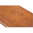 Bowery Hill Modern / Contemporary Dining Bench in Walnut Finish