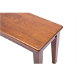 Bowery Hill Modern / Contemporary Dining Bench in Walnut Finish