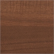 Bowery Hill Walnut Brown Wood and Rattan Queen Size Platform Bed