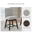 Bowery Hill Modern / Contemporary Beige Counter Height Barstool