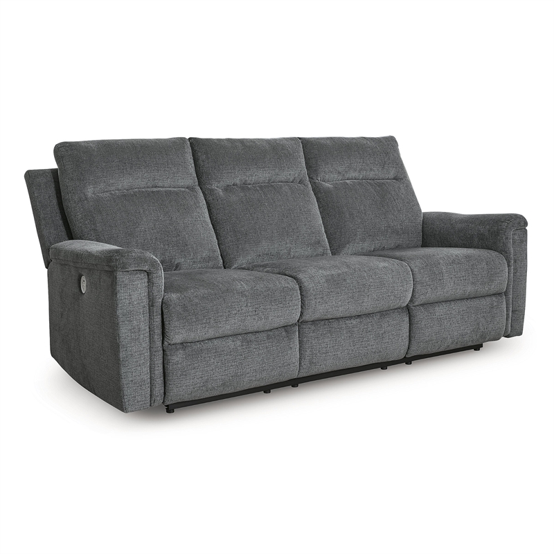 Bowery Hill Modern / Contemporary Gray Finish Power Reclining Sofa