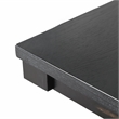 Bowery Hill Contemporary Wood Rectangular Dining Table in Black