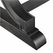 Bowery Hill Contemporary Wood Rectangular Dining Table in Black