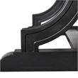 Bowery Hill Contemporary Wood Rectangular Dining Table in Black