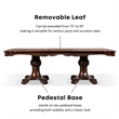 Bowery Hill Solid Wood 7-Piece Expandable Dining Set in Cherry