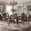 Bowery Hill Solid Wood 7-Piece Expandable Dining Set in Cherry