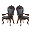 Bowery Hill Solid Wood 7-Piece Expandable Dining Set in Cherry