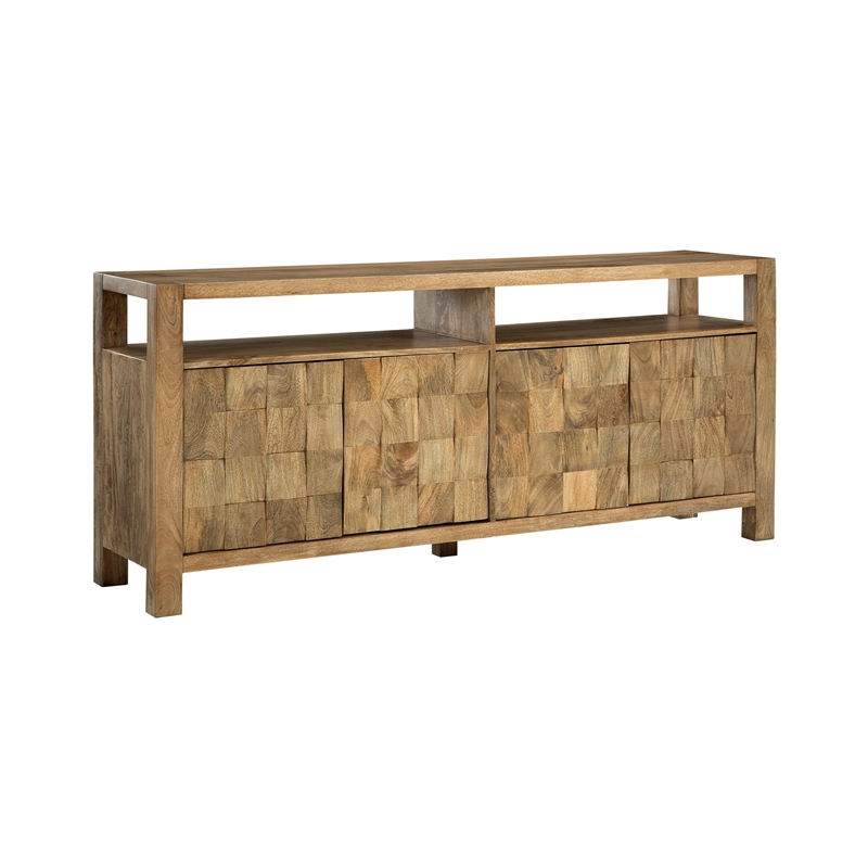 Bowery Hill Modern / Contemporary Natural Brown Accent Cabinet