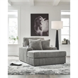 Bowery Hill Modern / Contemporary Corner-blocked Frame Gray Chaise