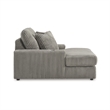 Bowery Hill Modern / Contemporary Corner-blocked Frame Gray Chaise