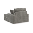 Bowery Hill Modern / Contemporary Corner-blocked Frame Gray Chaise