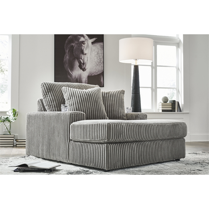 Bowery Hill Modern / Contemporary Corner-blocked Frame Gray Chaise