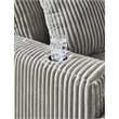 Bowery Hill Modern / Contemporary Corner-blocked Frame Gray Chaise