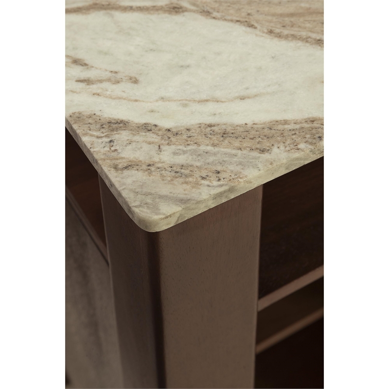 Bowery Hill Modern / Contemporary Dark Brown Finish Accent Cabinet