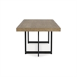 Bowery Hill Modern / Contemporary Light Brown Dining Extension Table