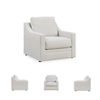 Bowery Hill Modern / Contemporary Corner-blocked Frame Beige Chair