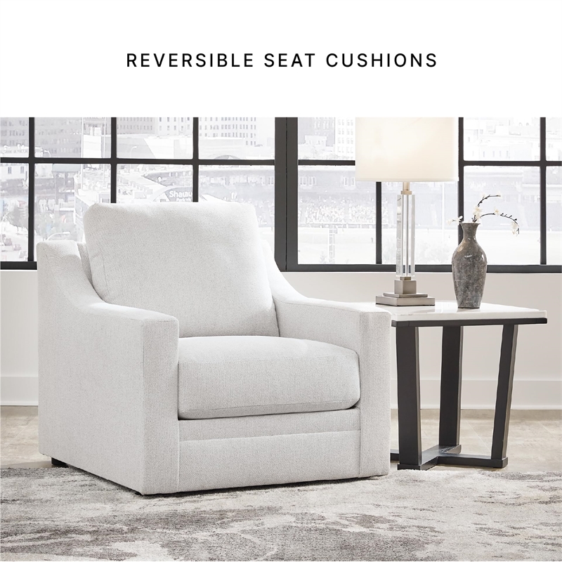 Bowery Hill Modern / Contemporary Corner-blocked Frame Beige Chair