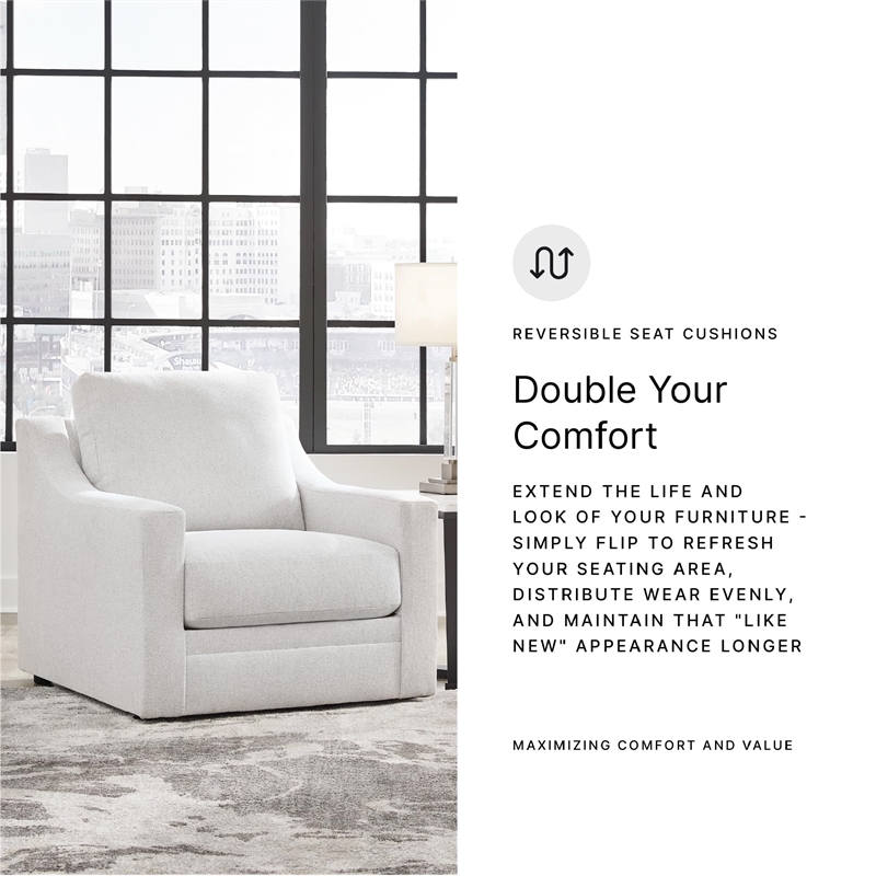 Bowery Hill Modern / Contemporary Corner-blocked Frame Beige Chair