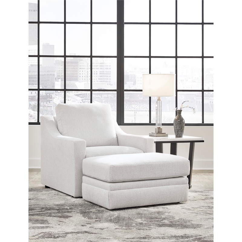 Bowery Hill Modern / Contemporary Corner-blocked Frame Beige Chair