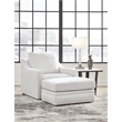 Bowery Hill Modern / Contemporary Corner-blocked Frame Beige Chair
