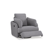 Bowery Hill Modern / Contemporary Gray Finish Swivel Glider Chair