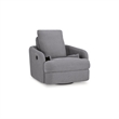 Bowery Hill Modern / Contemporary Gray Finish Swivel Glider Chair