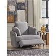 Bowery Hill Modern / Contemporary Gray Finish Swivel Glider Chair