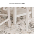 Bowery Hill Modern / Contemporary Antique White Dining Table Set
