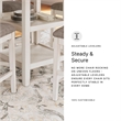 Bowery Hill Modern / Contemporary Antique White Dining Table Set