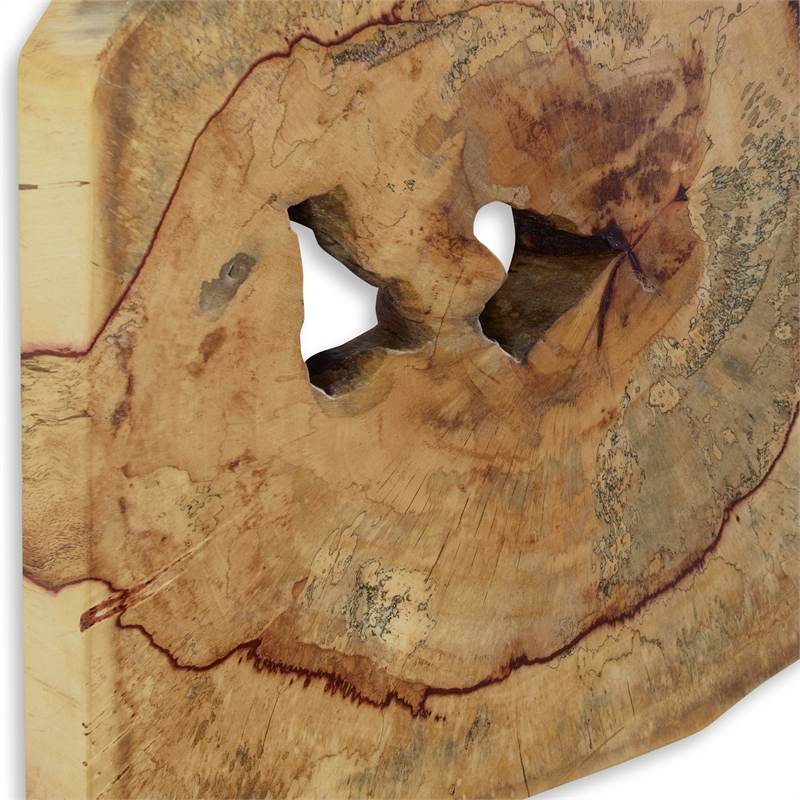 Bowery Hill Contemporary Wood Wall Decor In Natural Set of 9