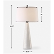 Bowery Hill Modern / Contemporary Ivory Glaze Ceramic Table Lamp