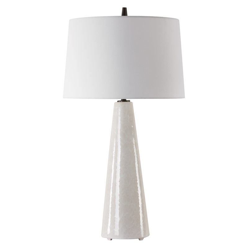 Bowery Hill Modern / Contemporary Ivory Glaze Ceramic Table Lamp