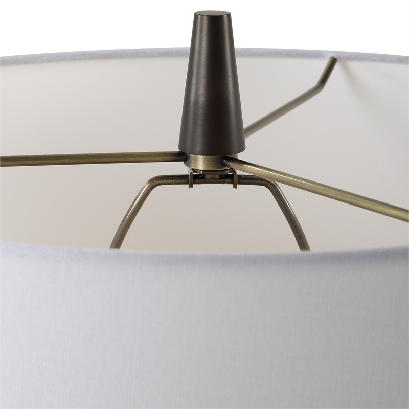 Bowery Hill Modern / Contemporary Ivory Glaze Ceramic Table Lamp