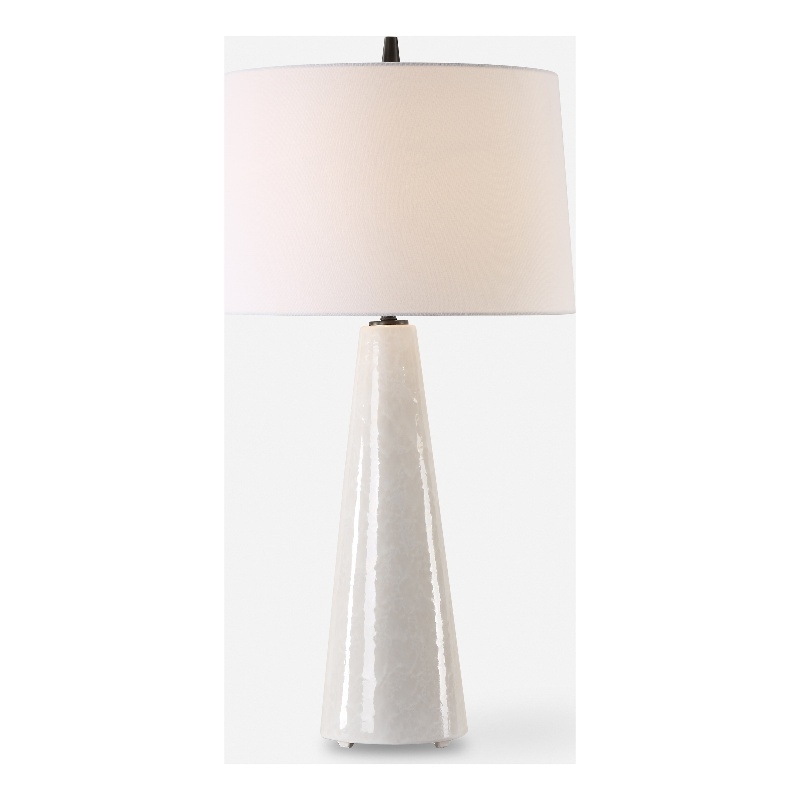 Bowery Hill Modern / Contemporary Ivory Glaze Ceramic Table Lamp