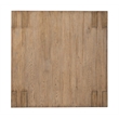 Bowery Hill Contemporary Square Cocktail Table in Brown Wood