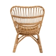 Bowery Hill Contemporary Bohemian Natural Brown Rattan Armchair